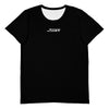 Sport-T-Shirt in schwarz für Herren mit weißem Logo - JUST4YOU - Fitness Style
