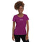 Sport-T-Shirt für Damen Aubergine