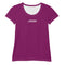 Sport-T-Shirt für Damen Aubergine - JUST4YOU - Fitness Style