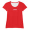 Sport-T-Shirt für Damen Alizarinrot - JUST4YOU - Fitness Style