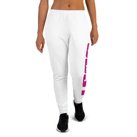 Damen Jogginghose in Weiß für Indoor und Outdoor W/P - JUST4YOU - Fitness Style