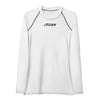 Sport-T-Shirt Langarm für Damen Rash-Guard Weiß - JUST4YOU - Fitness Style